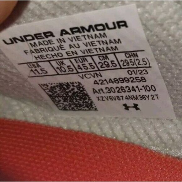 Under Armour Blur Smoke 2.0 MC USA Low Football Cleats Men\'s Sz 11.5 3026341-100 main image 11